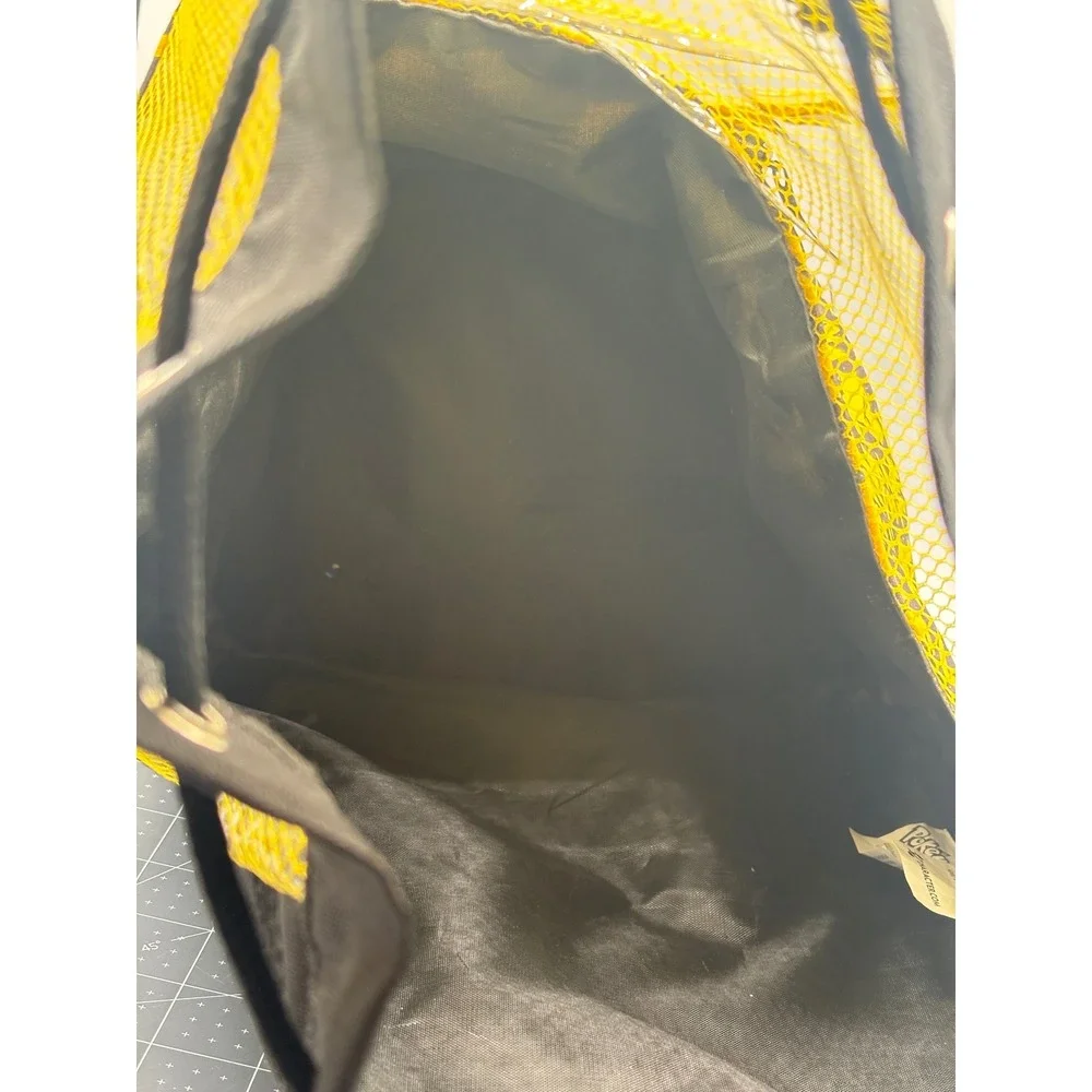 Pokemon Pikachu Drawstring Swim Bag Yellow Mesh Backpack 3D Ears Character.com